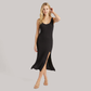 Vacation Midi Shift Knit Minimalist Cover-Up Dress - Wholesale Dresses Low MOQ - MYTHSIS