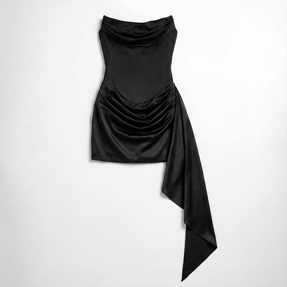 Graduation & Prom Mini Bodycon Polyester Sexy Spaghetti Strap Ruched Dress - MYTHSIS