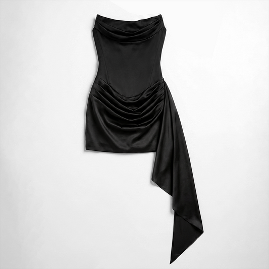 Graduation & Prom Mini Bodycon Polyester Sexy Spaghetti Strap Ruched Dress - MYTHSIS