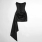 Graduation & Prom Mini Bodycon Polyester Sexy Spaghetti Strap Ruched Dress - MYTHSIS