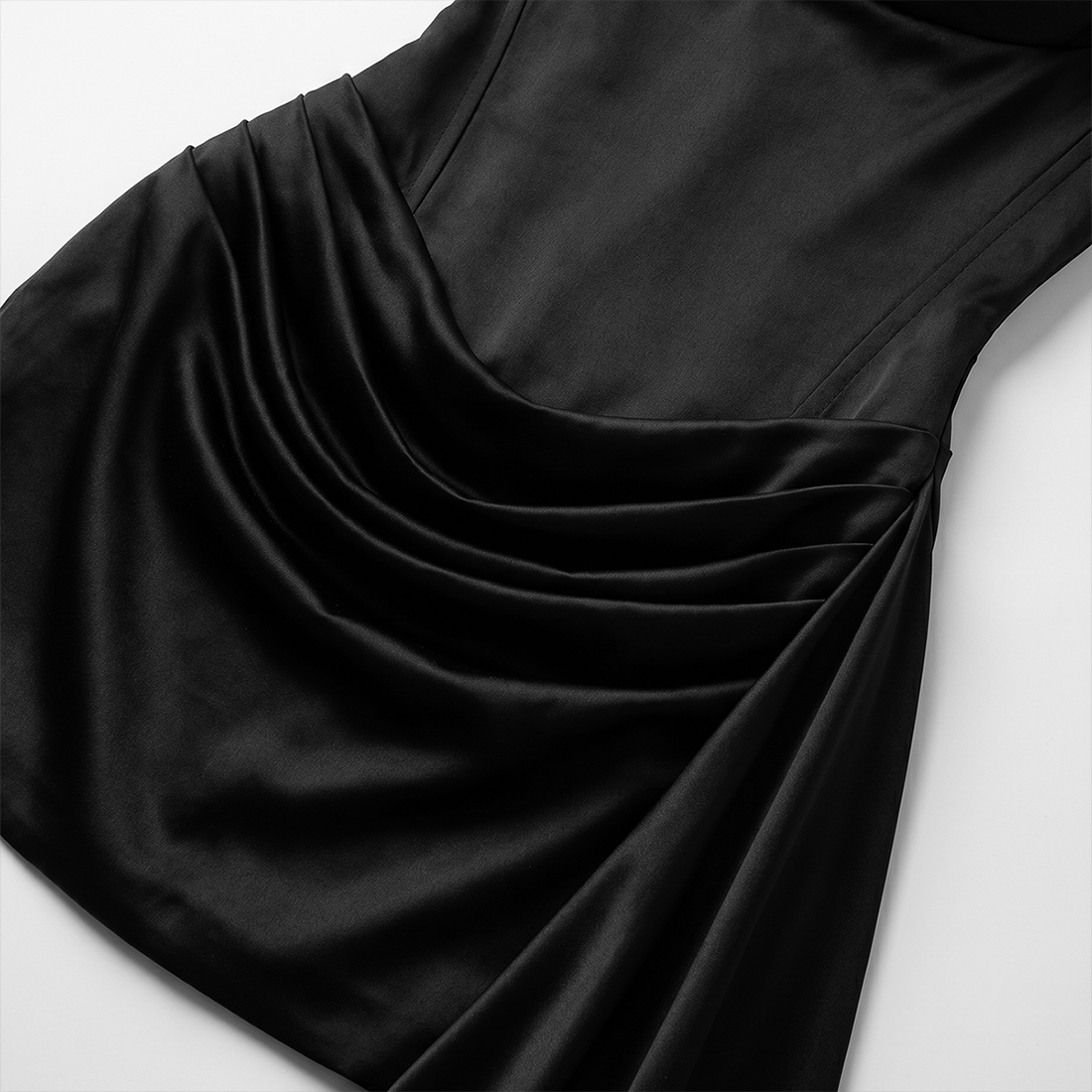 Graduation & Prom Mini Bodycon Polyester Sexy Spaghetti Strap Ruched Dress - MYTHSIS