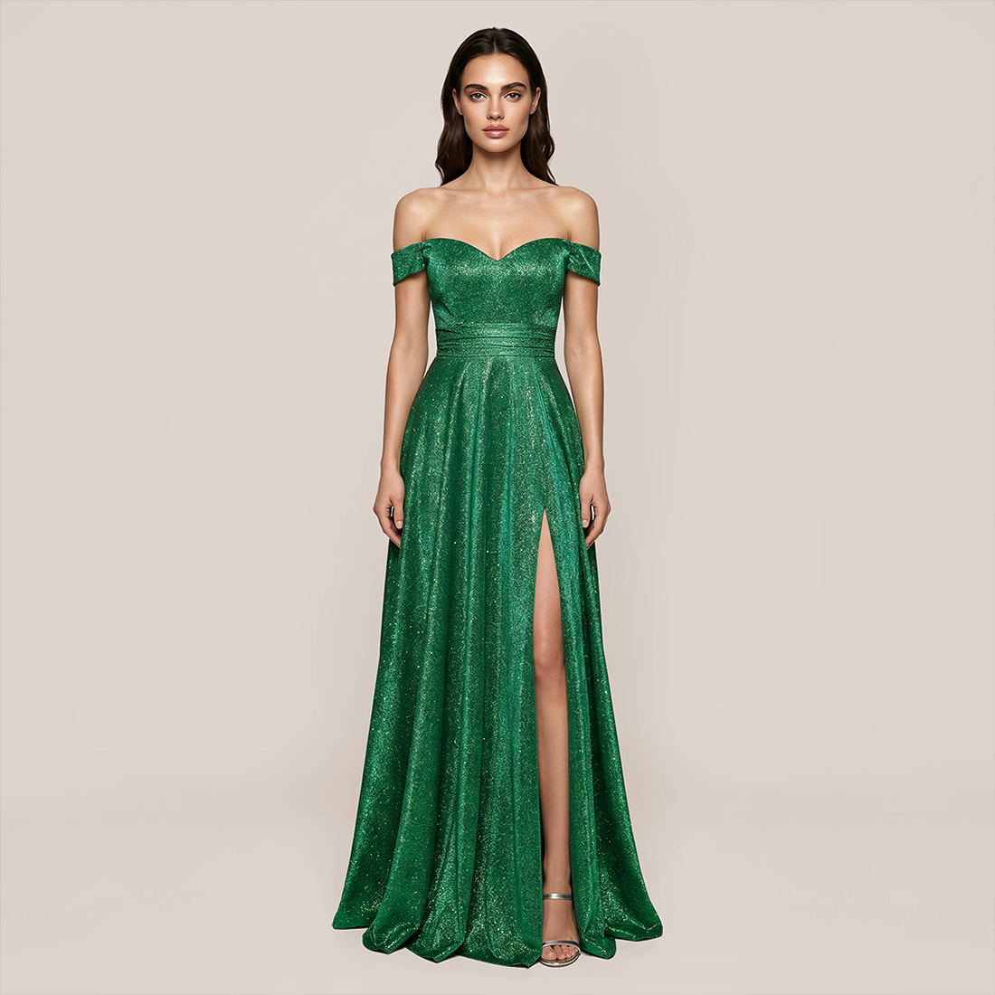 Formal Evening Maxi Fit & Flare Sequin Elegant Dress - Wholesale Dresses Low MOQ - MYTHSIS