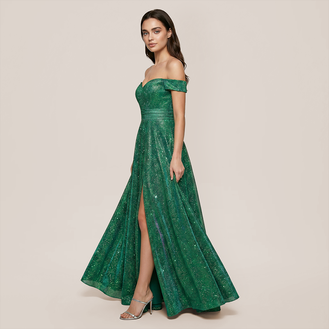 Formal Evening Maxi Fit & Flare Sequin Elegant Dress - Wholesale Dresses Low MOQ - MYTHSIS