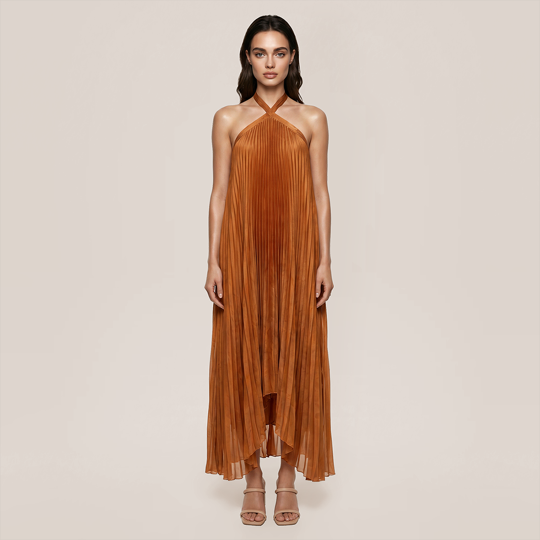 Casual Everyday Maxi A-Line Polyester Simple Asymmetric Dress - MYTHSIS