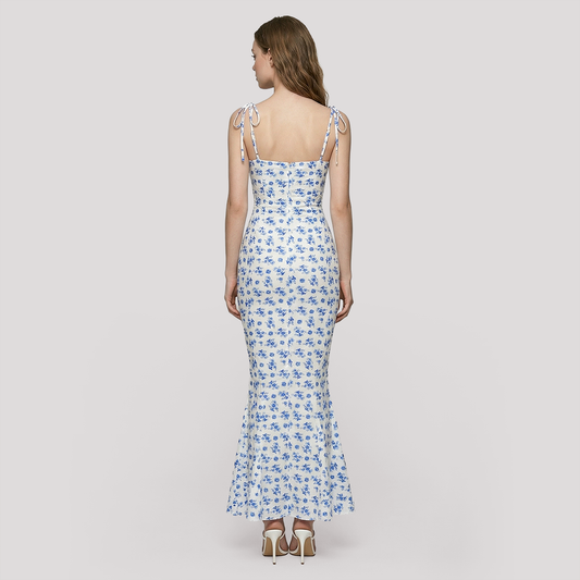 Vacation Maxi Slip Dress Chiffon Boho Dress - MYTHSIS