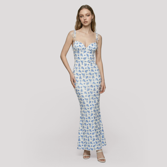 Vacation Maxi Slip Dress Chiffon Boho Dress - MYTHSIS