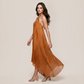 Casual Everyday Maxi A-Line Polyester Simple Asymmetric Dress - MYTHSIS