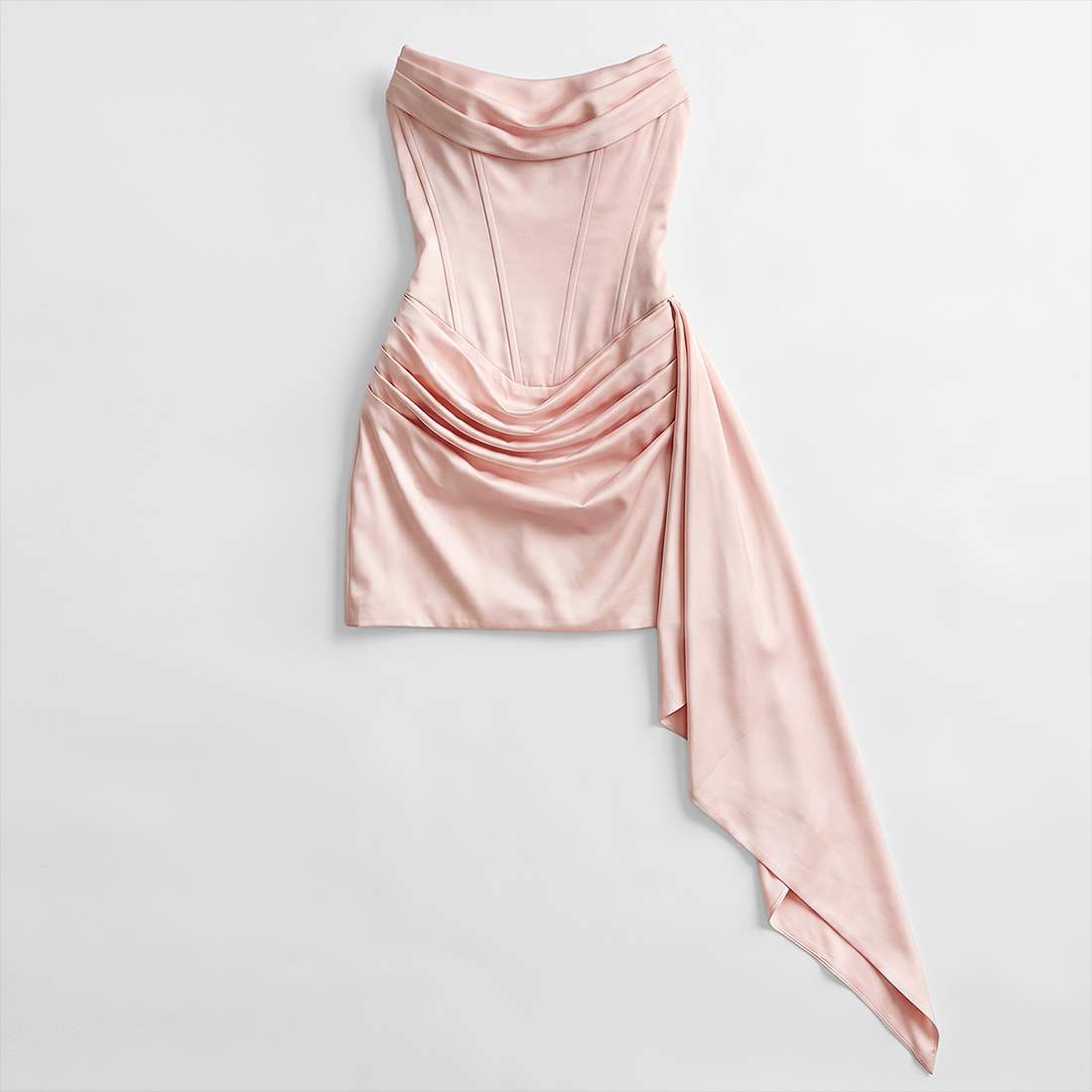 Graduation & Prom Mini Bodycon Polyester Sexy Spaghetti Strap Ruched Dress - MYTHSIS
