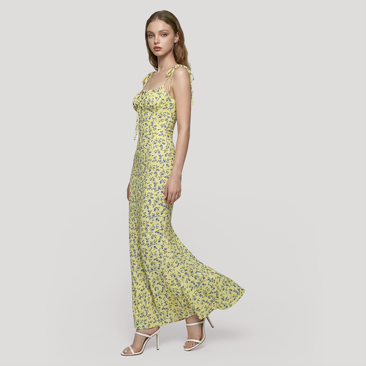 Vacation Maxi Slip Dress Chiffon Boho Dress - MYTHSIS