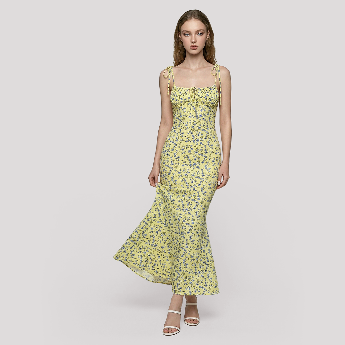 Vacation Maxi Slip Dress Chiffon Boho Dress - MYTHSIS