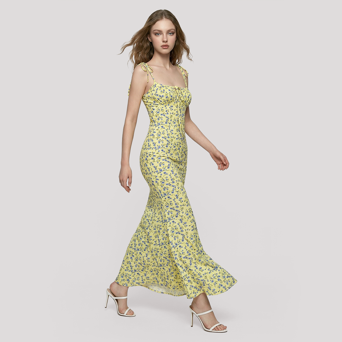 Vacation Maxi Slip Dress Chiffon Boho Dress - MYTHSIS