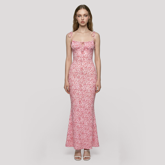 Vacation Maxi Slip Dress Chiffon Boho Dress - MYTHSIS