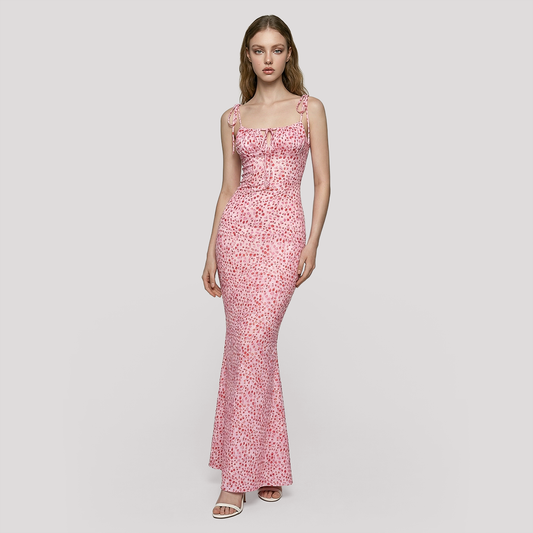 Vacation Maxi Slip Dress Chiffon Boho Dress - MYTHSIS