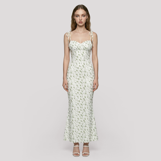 Vacation Maxi Slip Dress Chiffon Boho Dress - MYTHSIS