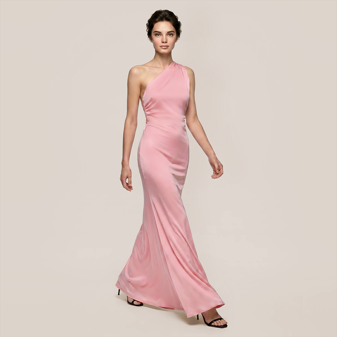 Graduation & Prom Maxi Bodycon Milk Silk Sexy Off-Shoulder Tie-Back Slit Dress - MYTHSIS