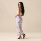 Vacation Maxi A-Line Bodycon Boho Spaghetti Strap Tie-Dye Rainbow Print Dress - MYTHSIS