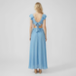 Vacation Maxi A-Line Chiffon Sexy Deep V-Neck Dress - MYTHSIS