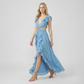 Vacation Maxi A-Line Chiffon Sexy Deep V-Neck Dress - MYTHSIS