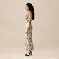 Vacation Maxi Bodycon Polyester Boho V-Neck Floral Ruffle Tie-Up Dress - MYTHSIS
