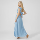 Vacation Maxi A-Line Chiffon Sexy Deep V-Neck Dress - MYTHSIS