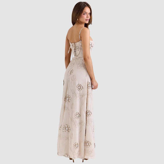 Wholesale Women's Jacquard Halter Mini Dress – High-Waist Sleeveless V-Neck