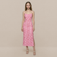 Date Night Midi Slip Dress Chiffon Feminine Dress - MYTHSIS