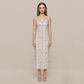 Date Night Midi Slip Dress Chiffon Feminine Dress - MYTHSIS