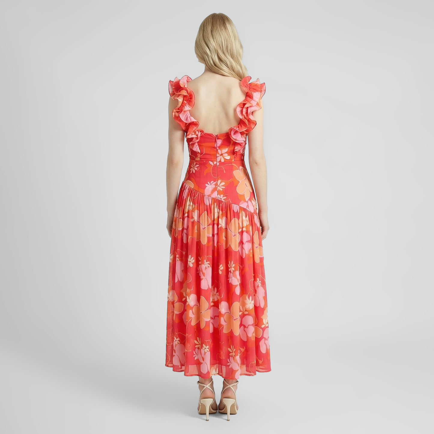 Vacation Maxi A-Line Chiffon Elegant Sleeveless Dress - MYTHSIS