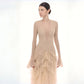Wholesale Women's French Vintage V-Neck Lace Cake Maxi Dress –  XS Womens Clothing