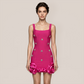 Graduation & Prom Mini Bodycon Polyester Glam Spaghetti Strap Rhinestone Dress - MYTHSIS