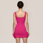 Graduation & Prom Mini Bodycon Polyester Glam Spaghetti Strap Rhinestone Dress - MYTHSIS