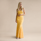 Vacation Maxi Mermaid Polyester Boho Straight Neck Tie-Up Backless Dress - MYTHSIS