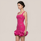 Graduation & Prom Mini Bodycon Polyester Glam Spaghetti Strap Rhinestone Dress - MYTHSIS