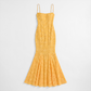Vacation Maxi Mermaid Polyester Boho Straight Neck Tie-Up Backless Dress - MYTHSIS