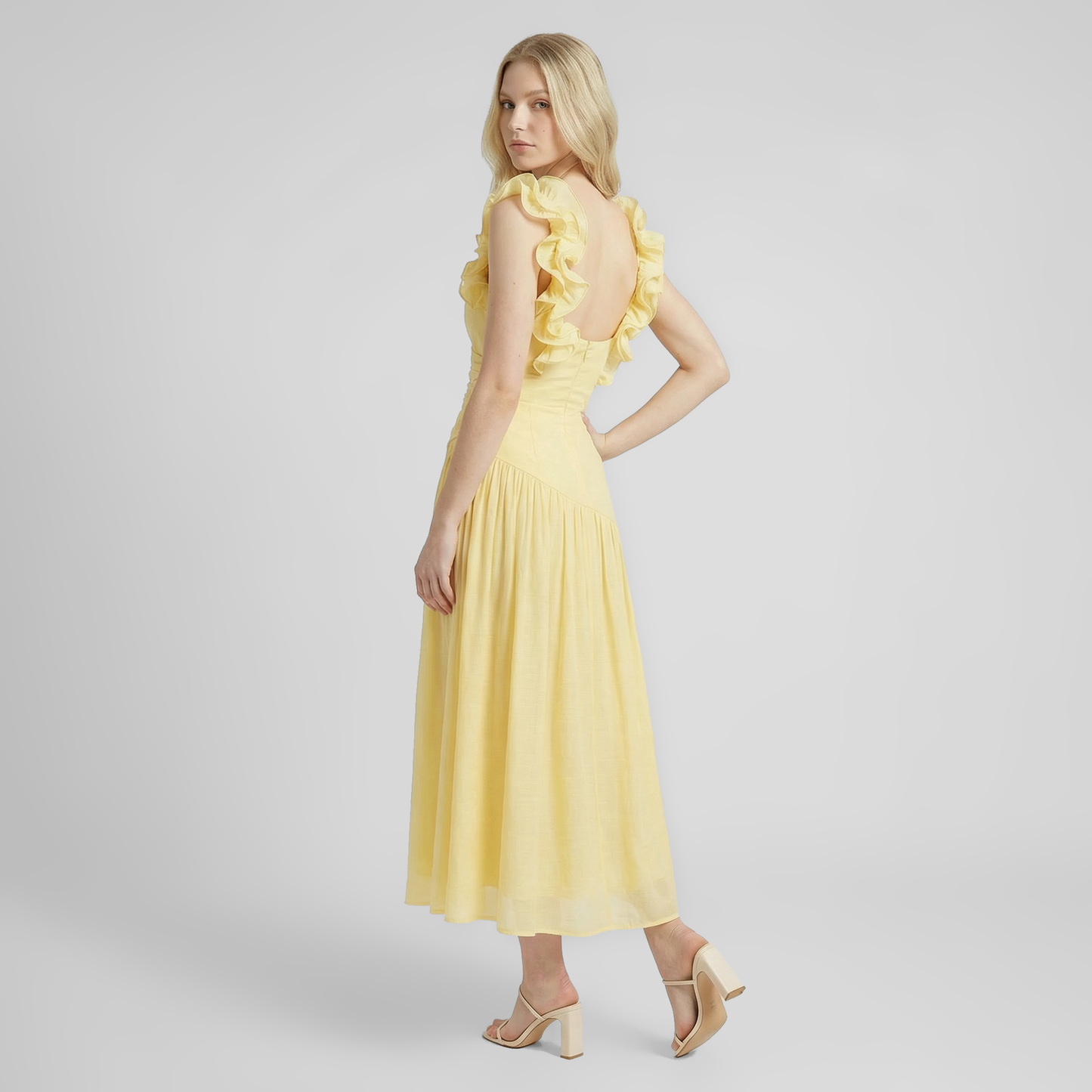 Vacation Maxi A-Line Chiffon Elegant Sleeveless Dress - MYTHSIS