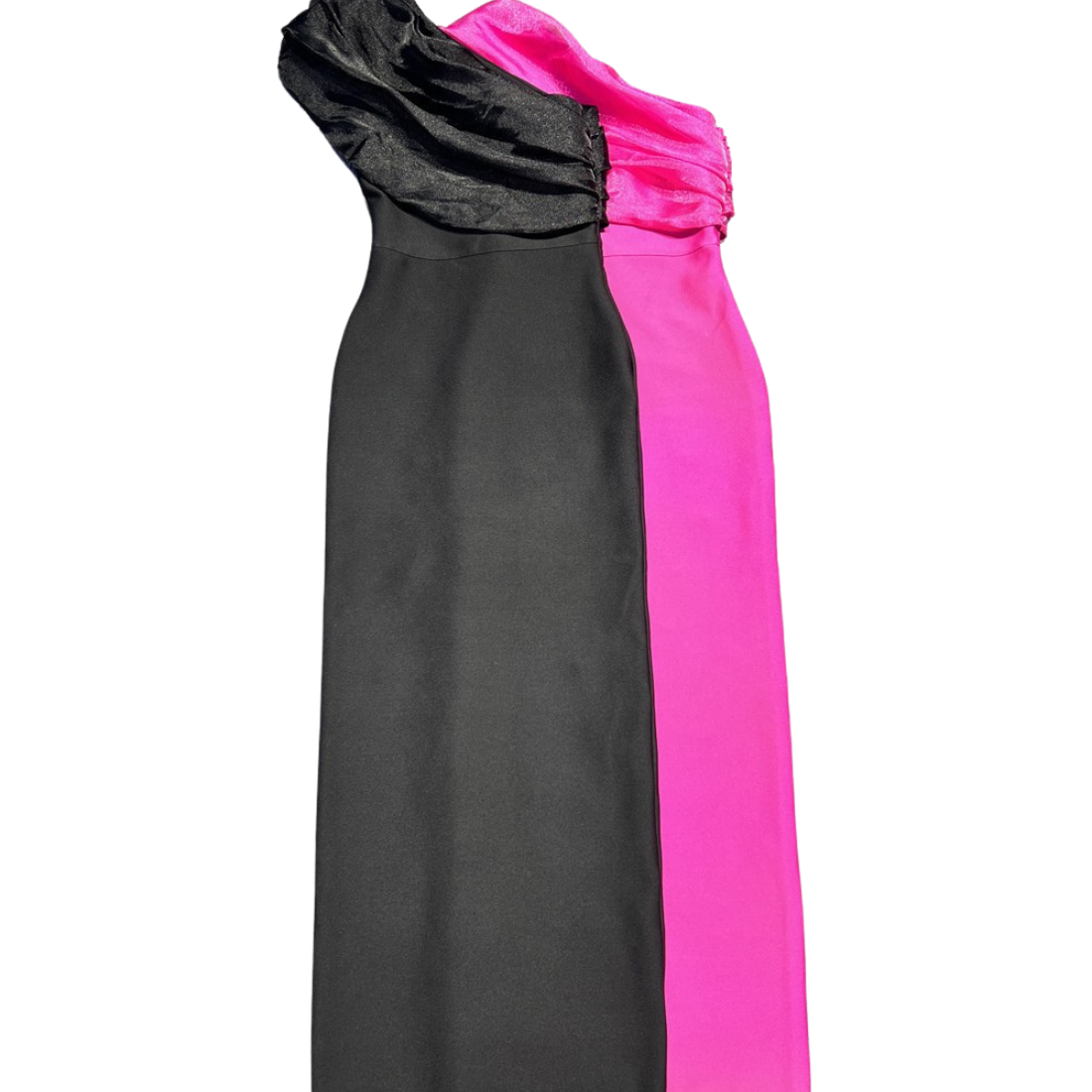 Formal Evening Maxi Bodycon Polyester Glam One-Shoulder Rhinestone Bandage Dress - MYTHSIS