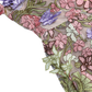 Vacation & Resort Satin Floral Print 3D Flower Maxi Bodycon Dress - MYTHSIS