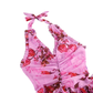 Vacation Maxi A-Line Satin Ruffle HalterFlowy Dress - MYTHSIS