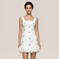 Graduation & Prom Mini Bodycon Polyester Glam Spaghetti Strap Rhinestone Dress - MYTHSIS