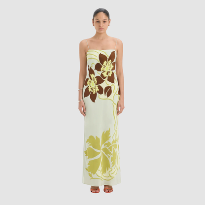 Wholesale Women's Floral Cami Maxi Dress – High-Waist Sleeveless
