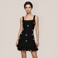 Graduation & Prom Mini Bodycon Polyester Glam Spaghetti Strap Rhinestone Dress - MYTHSIS
