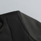 【Party & Event】 Mini Sheath Polyester Sexy Deep V-Neck Cross Tie-Up Blazer Dress - MYTHSIS