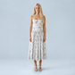 Vacation Maxi Slip Polyester Boho Straight Neck Floral Print Backless Dress - MYTHSIS