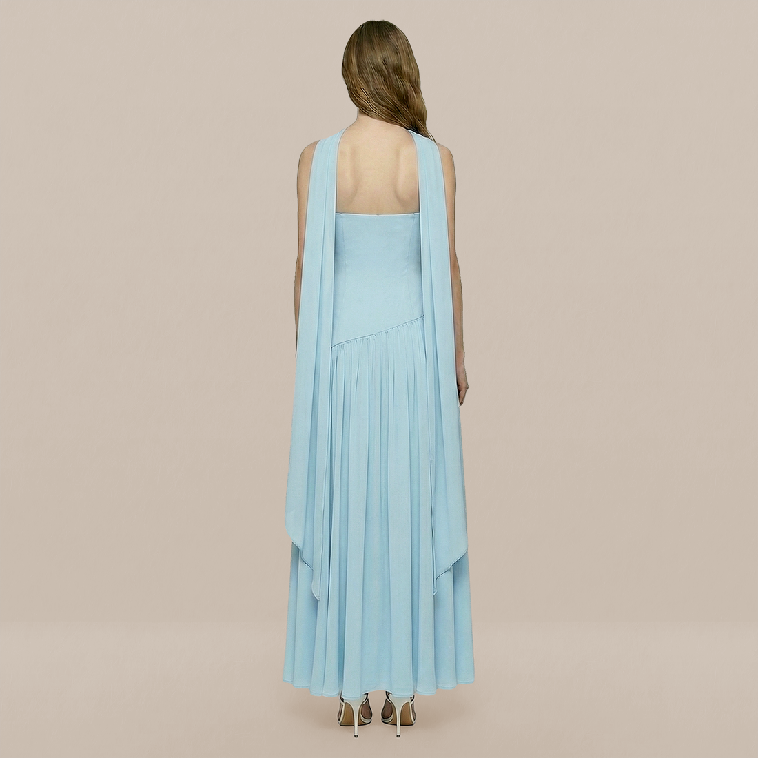 Formal Evening Maxi A-Line Polyester Elegant Dress - MYTHSIS