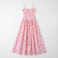 Vacation Midi A-Line Polyester Boho Strapless Floral Print Backless Dress - MYTHSIS