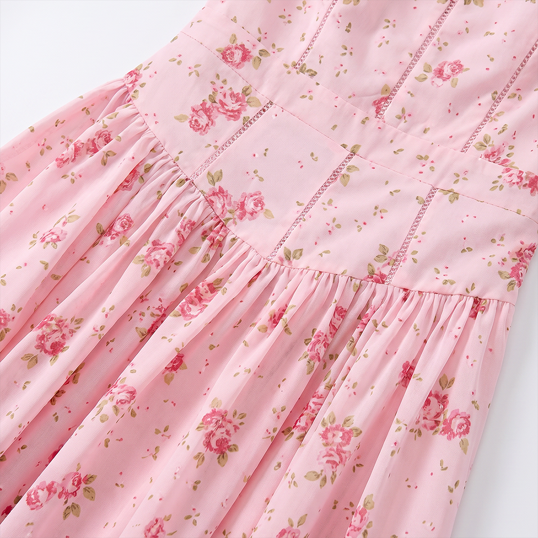 Vacation Midi A-Line Polyester Boho Strapless Floral Print Backless Dress - MYTHSIS