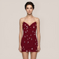 【Party & Event】 Mini Bodycon Milk Silk Sexy Halter Neck Backless Dress - MYTHSIS