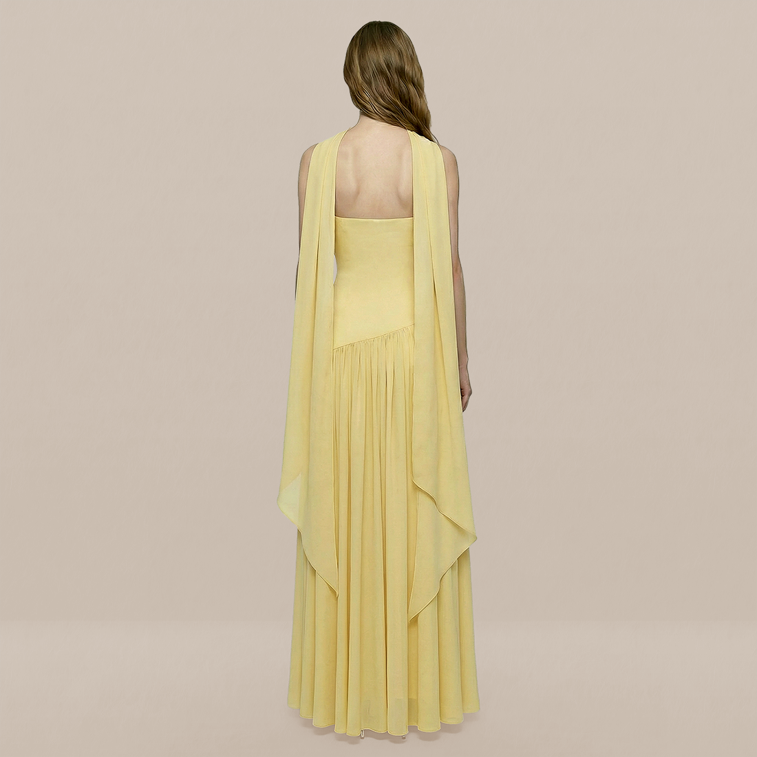 Formal Evening Maxi A-Line Polyester Elegant Dress - MYTHSIS