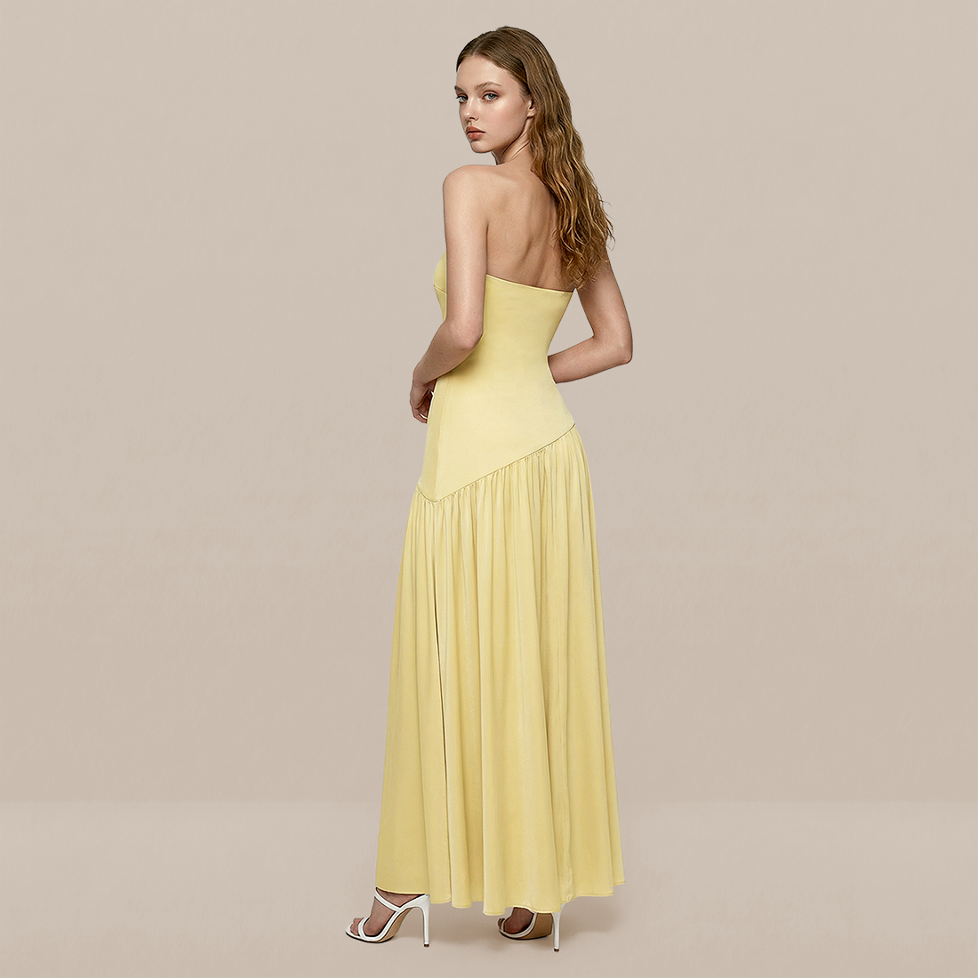 Formal Evening Maxi A-Line Polyester Elegant Dress - MYTHSIS