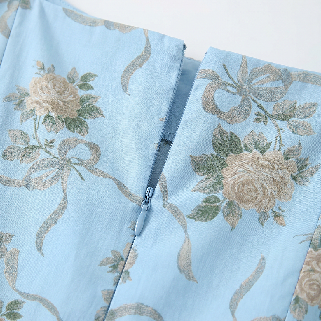 Vacation Midi A-Line Polyester Boho Strapless Floral Print Backless Dress - MYTHSIS